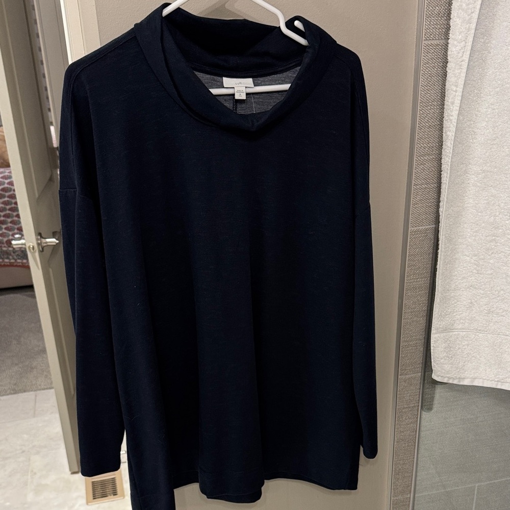 J. Jill Blue Long Sleeve Top